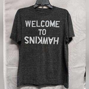 Stranger Things 'Welcome To Hawkins' Upside Down T-Shirt Unisex Size M